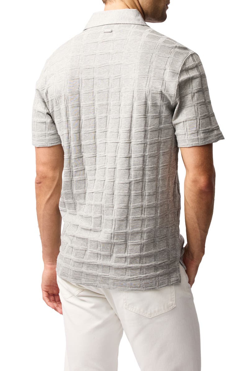 Rodd & Gunn Rosskeen Textured Cotton Polo, Alternate, color, Smoke