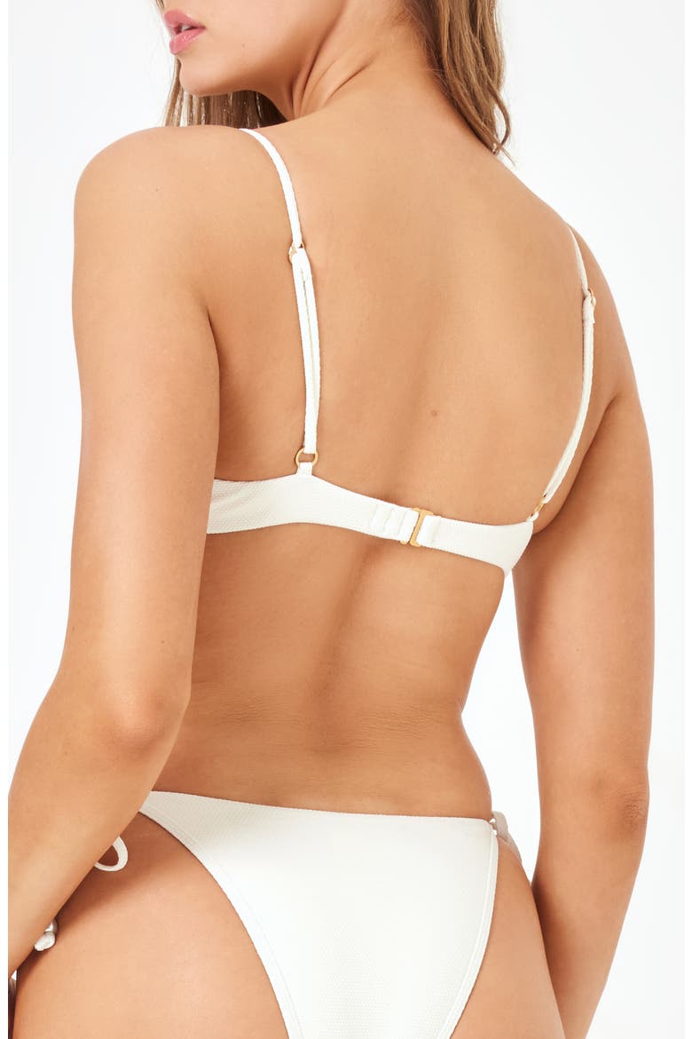 Sunrise Shell Bikini Top, Alternate, color, CREAM