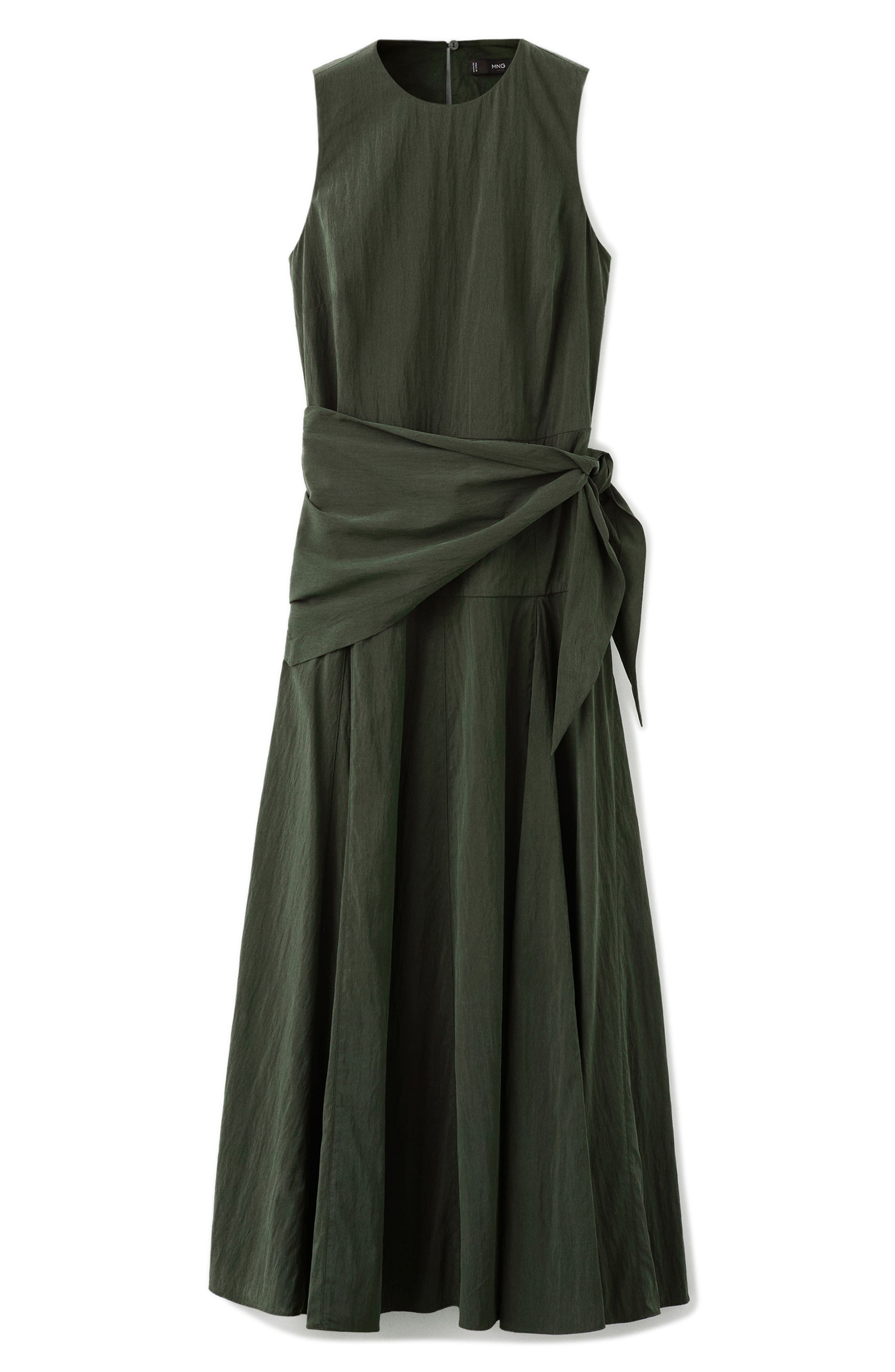 MANGO Sleeveless Sash Tie Dress (Women) | Nordstromrack