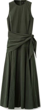 MANGO Sleeveless Sash Tie Dress