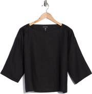 Eileen Fisher Bateau Neck Box Top