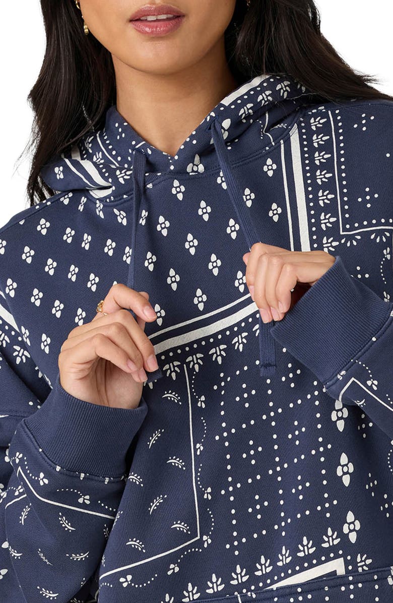 O'Neill Bandana Printed Hoodie, Alternate, color, Navy