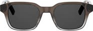DIOR 'Dioribbon S1I 48mm Small Geometric Sunglasses