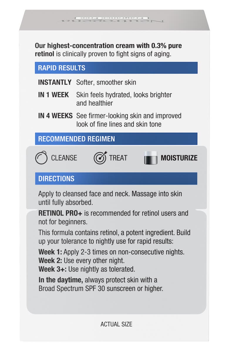 NEUTROGENA Rapid Wrinkle Repair Retinol Pro+ 0.3% Night Cream, Alternate, color, 