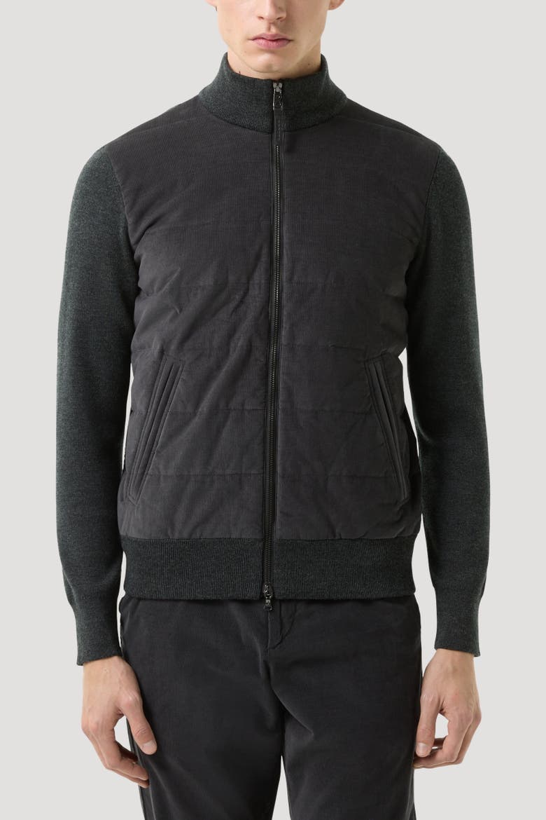 Zisco Hybrid Knit Jacket, Alternate, color, Anthracite