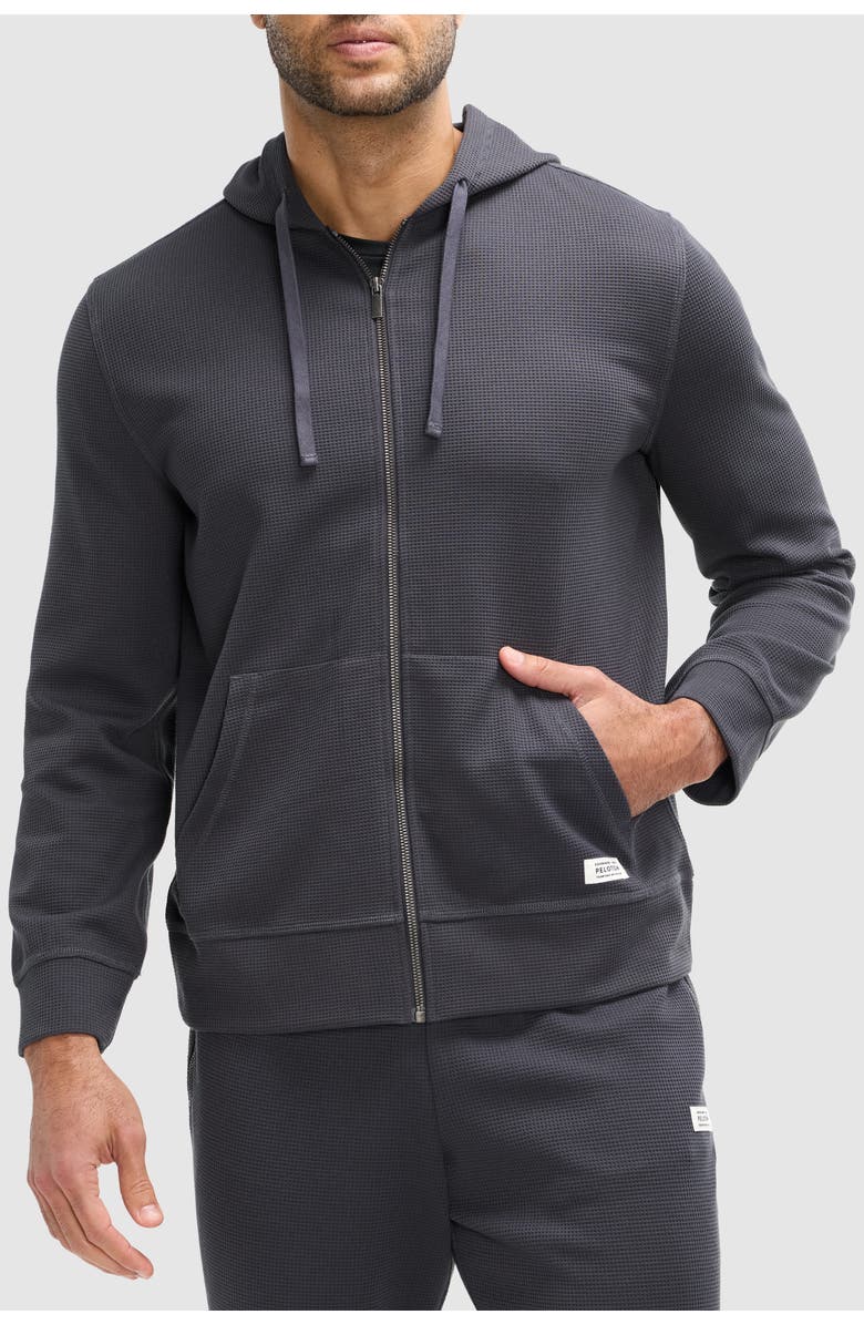 Peloton Waffle Full Zip Hoodie, Main, color, 