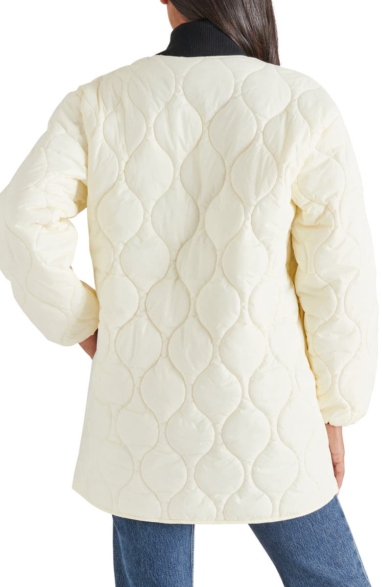 Steve Madden Quilted Nylon Military Liner Jacket, Alternate, color,