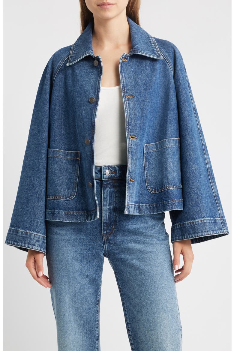 The Denim Swing Jacket, Main, color, HEX