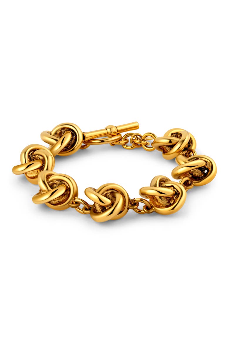 Love Knot Bracelet, Main, color, 14K GOLD