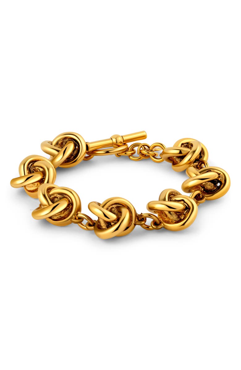CHRISTINA CARUSO Love Knot Bracelet, Main, color, 14K Gold