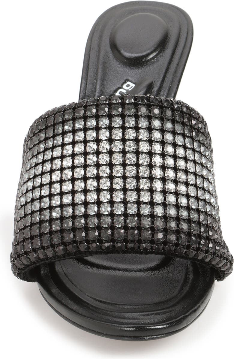 Alexander Wang Heiress Crystal Mesh Slide Sandal, Alternate, color, Black Aged
