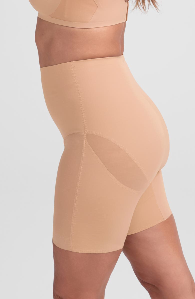 Honeylove Mid Waist Shorts, Alternate, color, Sand