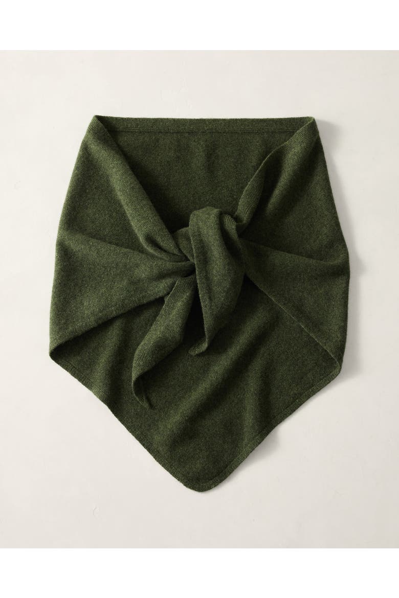 Cashmere Oversized Triangle Scarf, Main, color, Lt Forest Hthr
