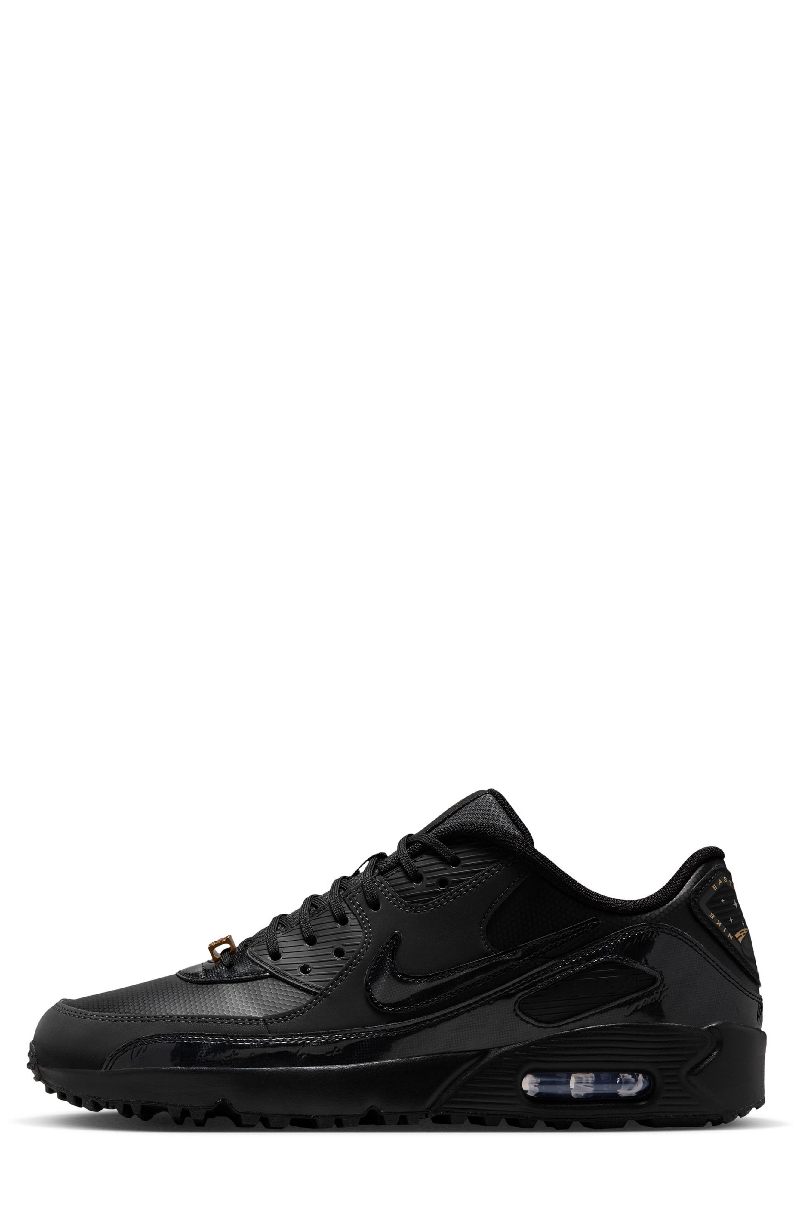 Air Max 90 G NRG ESG Golf Shoe, Alternate, color, BLACK/ DARK SMOKE GREY/ BLACK