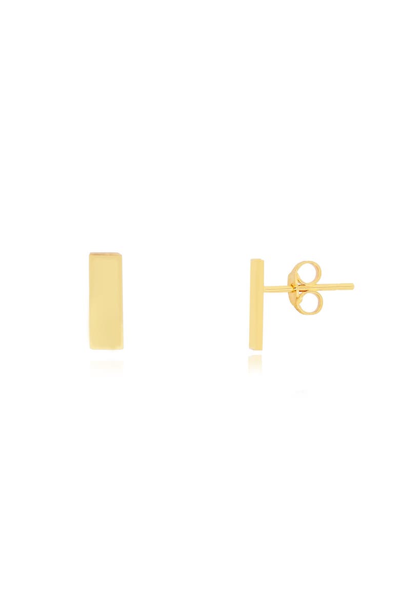 The Lovery Fine Jewelry Gold Bar Stud Earrings, Main, color, Gold