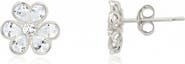 The Lovery Fine Jewelry CZ Flower Stud Earrings