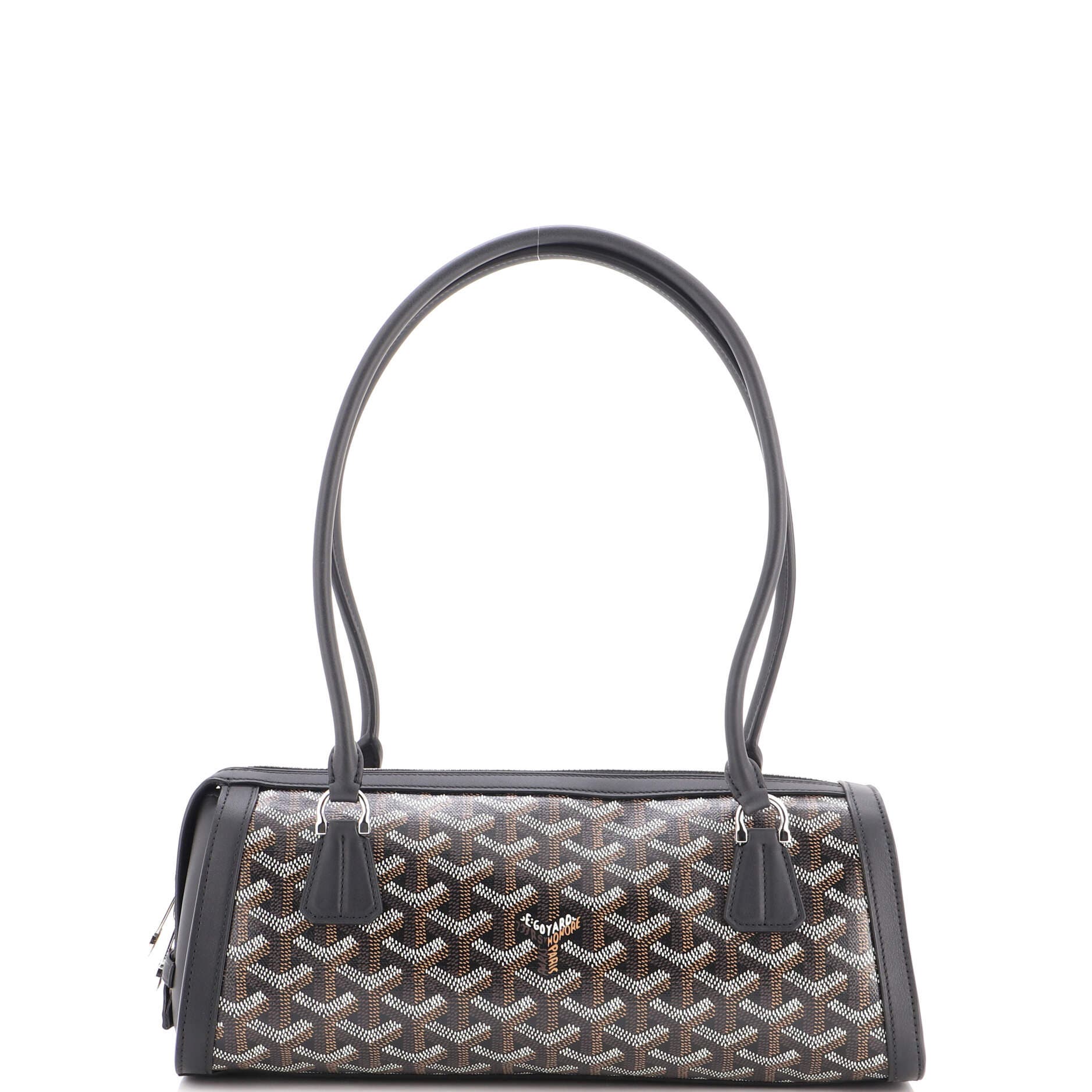 Bonbonniere Bag Coated Canvas, Main, color, Black