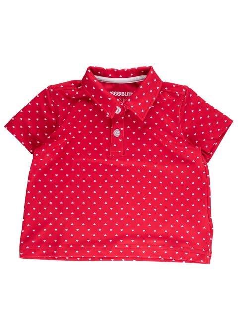 Boys Knit Short Sleeve Performance Polo