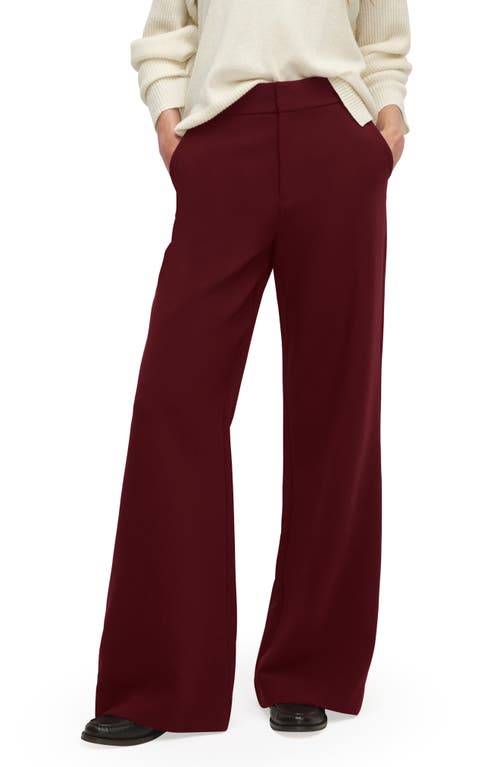Favorite Daughter The Jones Wide Leg Pants In Burgundy