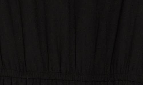 Dr2 By Daniel Rainn Double Ruffle Flutter Sleeve Fit & Flare Dress In Black