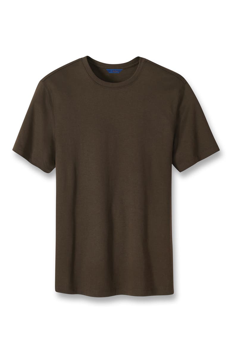 Cotton Interlock T-Shirt, Main, color, CHOCOLATE