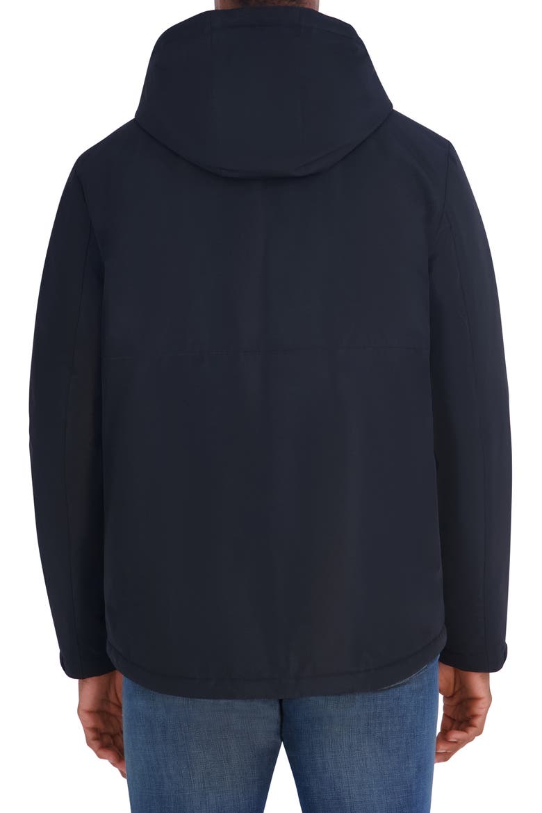 Hooded Rain Jacket, Alternate, color, BLACK