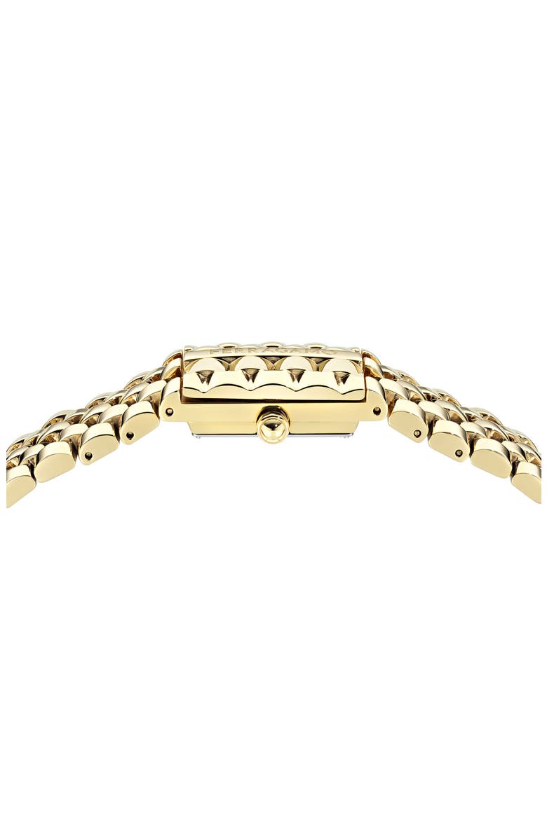Secret Red Sandstone Bracelet Watch, 18.5mm x 30mm, Alternate, color, IP YELLOW GOLD