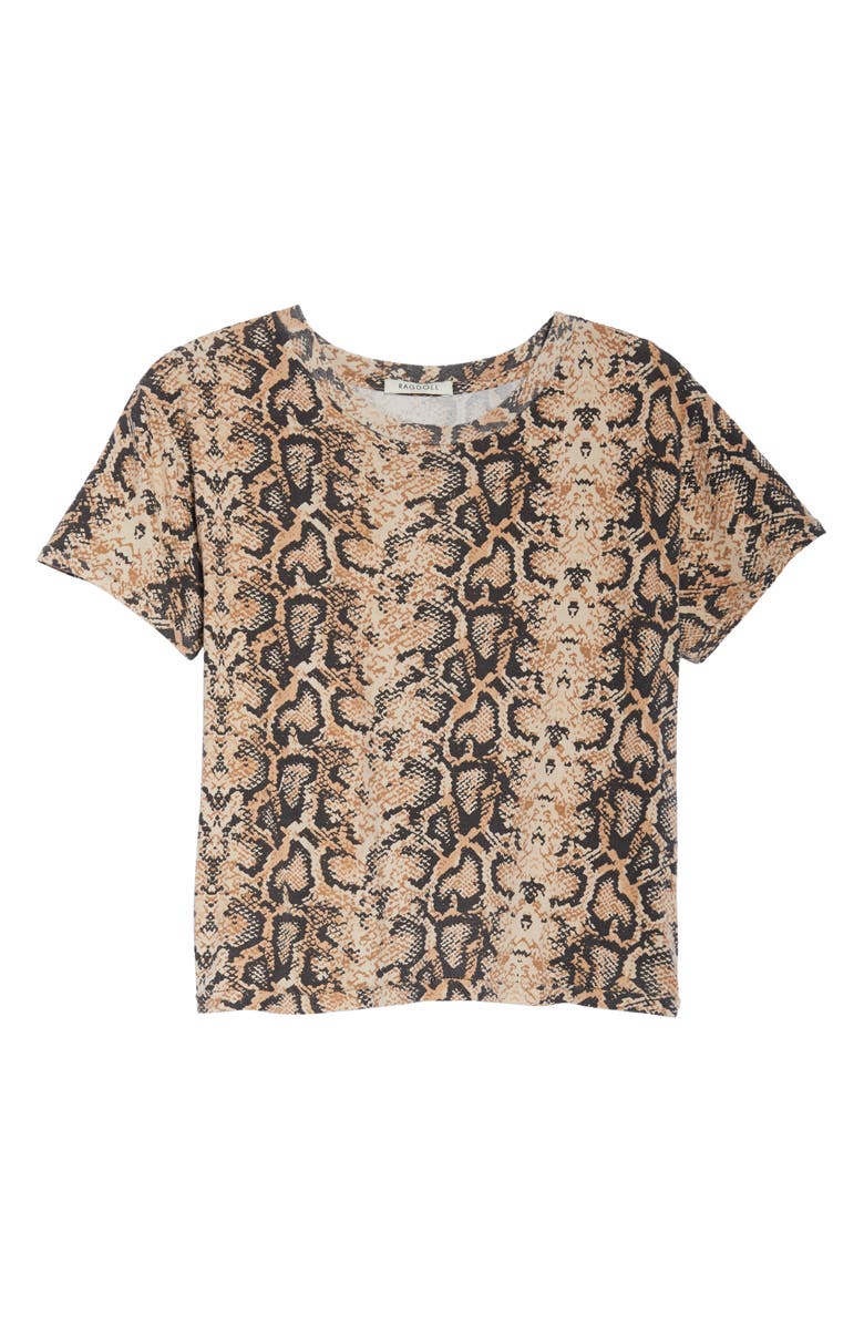 Ragdoll Python Print Crop Tee, Alternate, color,