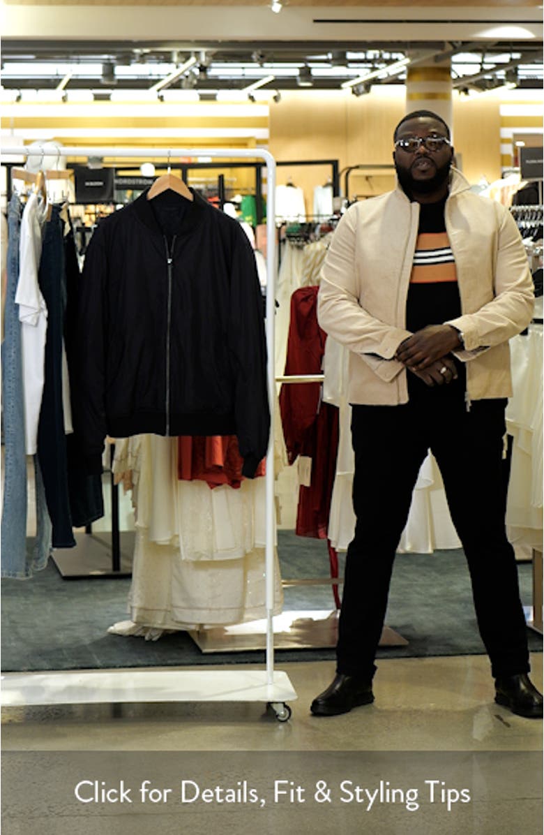 Water Repellent Quilted Bomber Jacket, sales video thumbnail