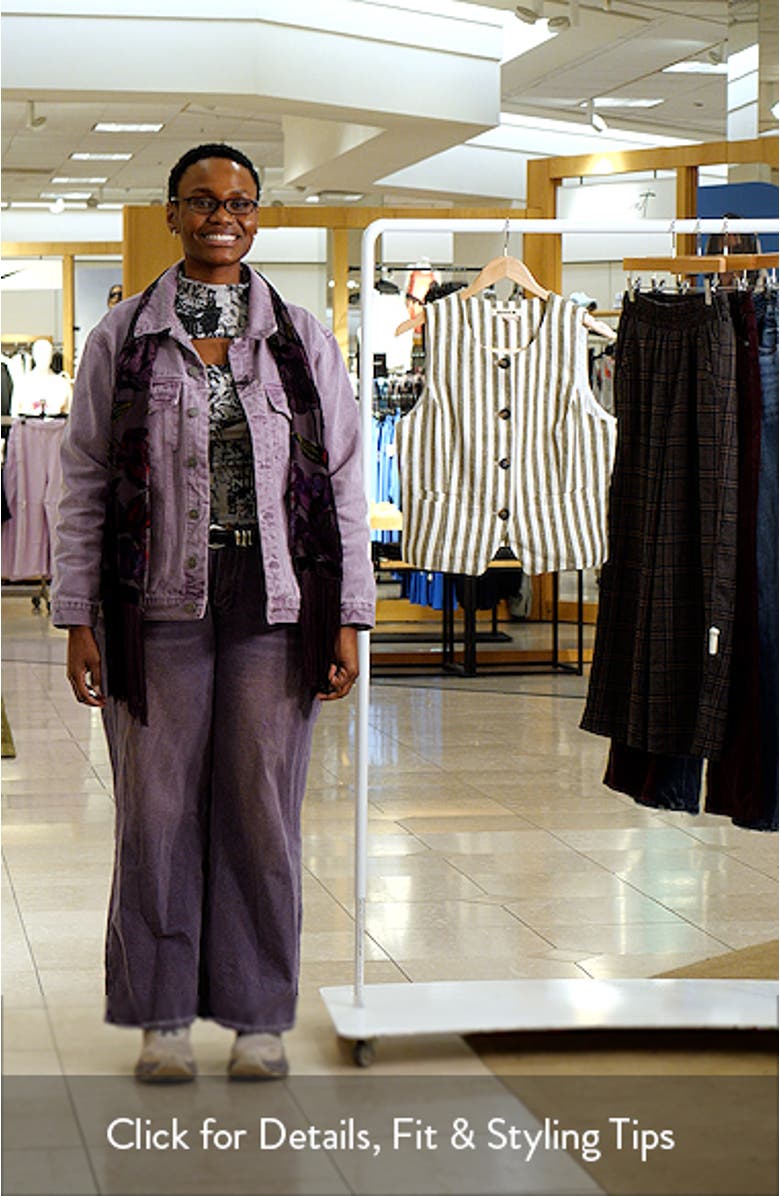 Stripe Linen Vest, sales video thumbnail