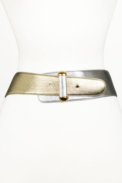 Raina Belts Vixen Color Block Leather Belt In Multi