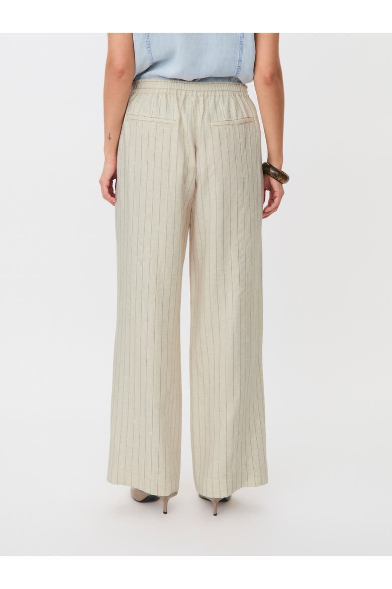 Mapippie Linen-Blend Pinstripe Trousers, Alternate, color, Fog