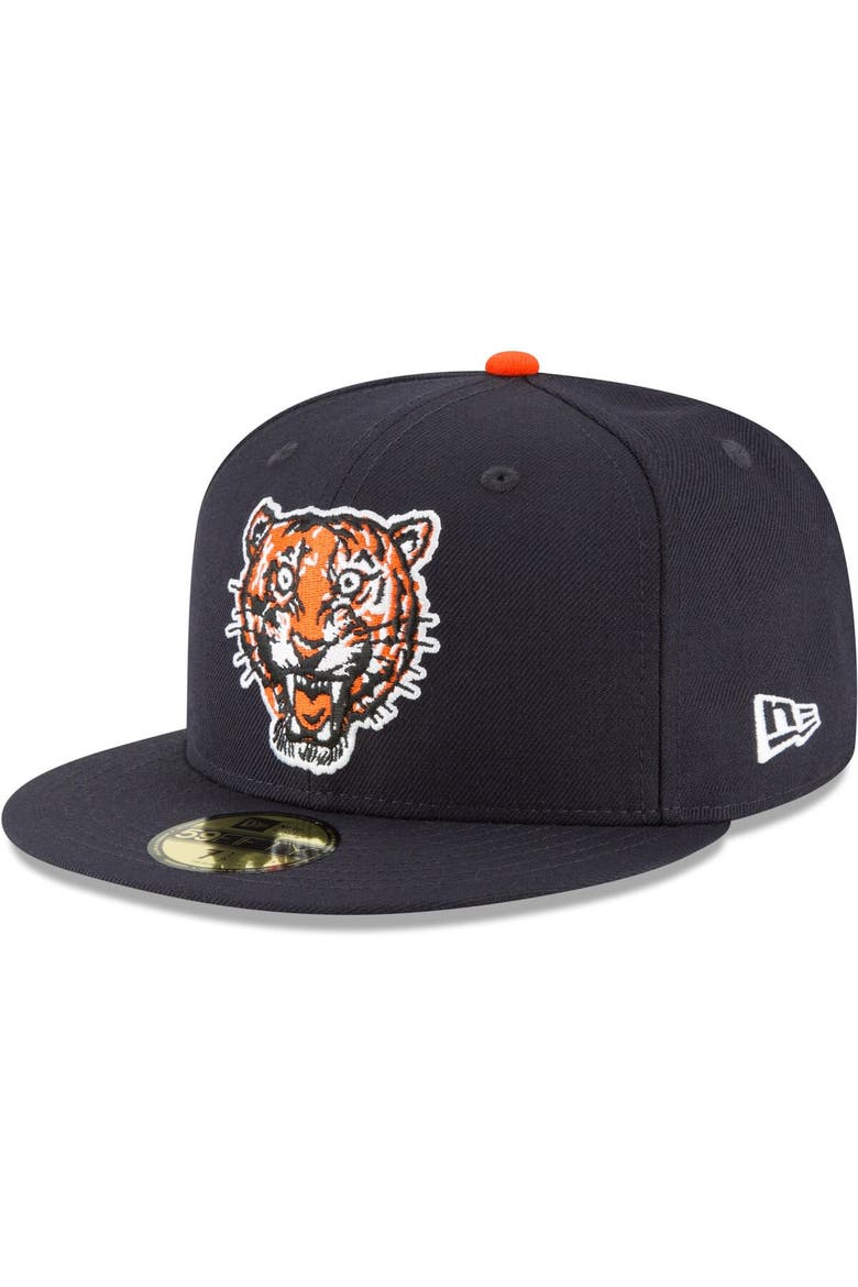 Men's New Era Navy Detroit Tigers Cooperstown Collection Wool 59FIFTY Fitted Hat, Main, color, Navy