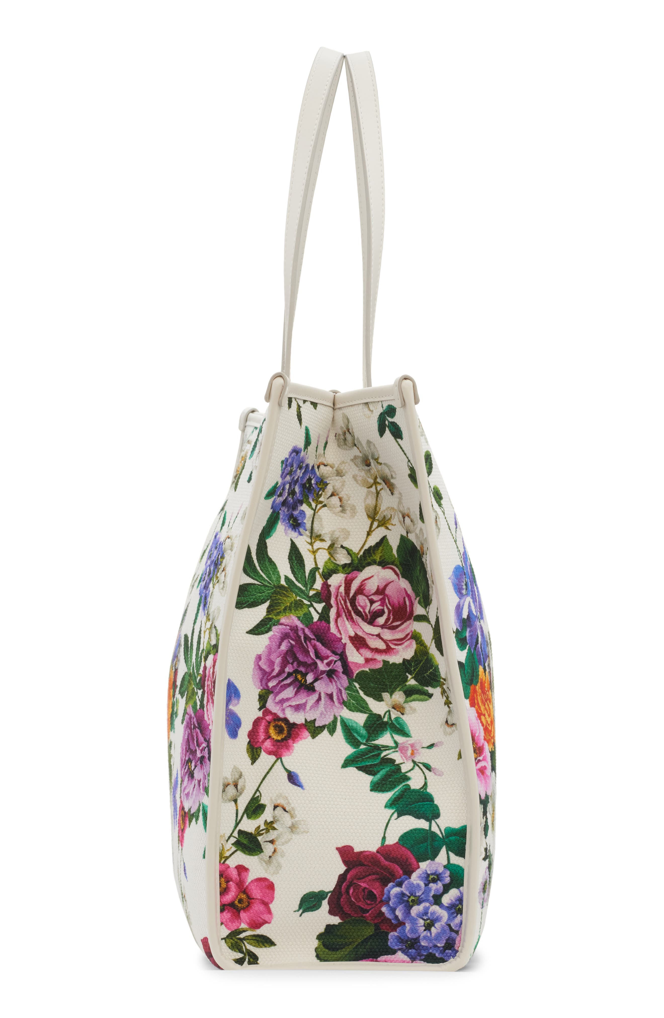 Dolce&Gabbana Shopping Floral Canvas Tote, Alternate, color, Ha5kt Mix Fiori Cretonne