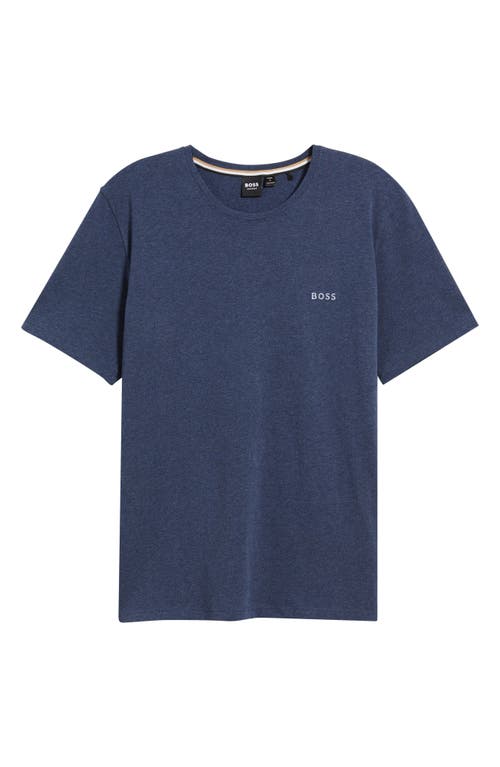 Hugo Boss Boss Cotton Lounge T-shirt In Blue