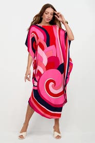 Trina Turk Jalani Maxi Caftan Dress