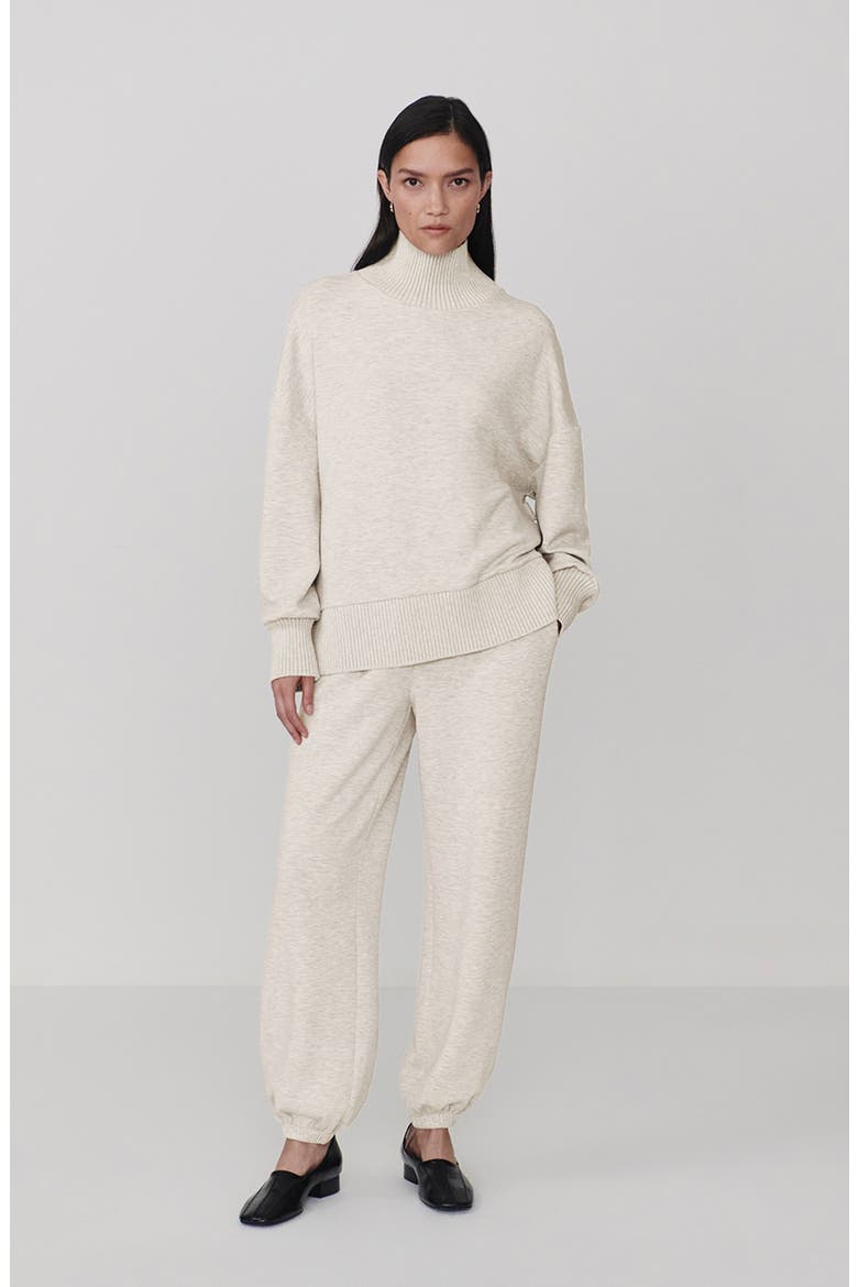 The Classic Cuff Jogger Pants, Alternate, color, IVORY MARL