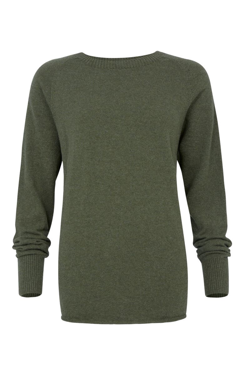 Celtic & Co. Geelong Slouch Crew Sweater, Alternate, color, Olive