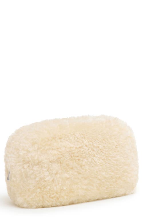 Apparis Noor Faux Fur Pouch In Brown