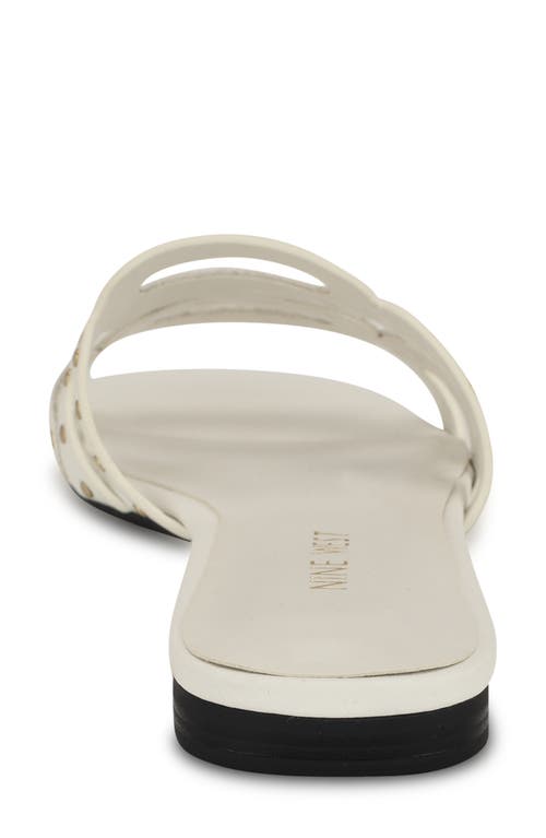 Nine West Mckinna 3 Sandal In White