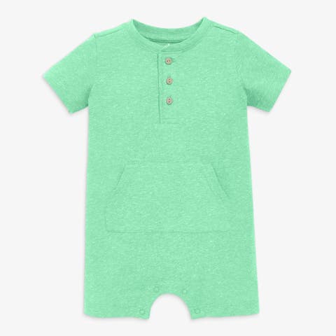 Baby Heathered Henley Shortie