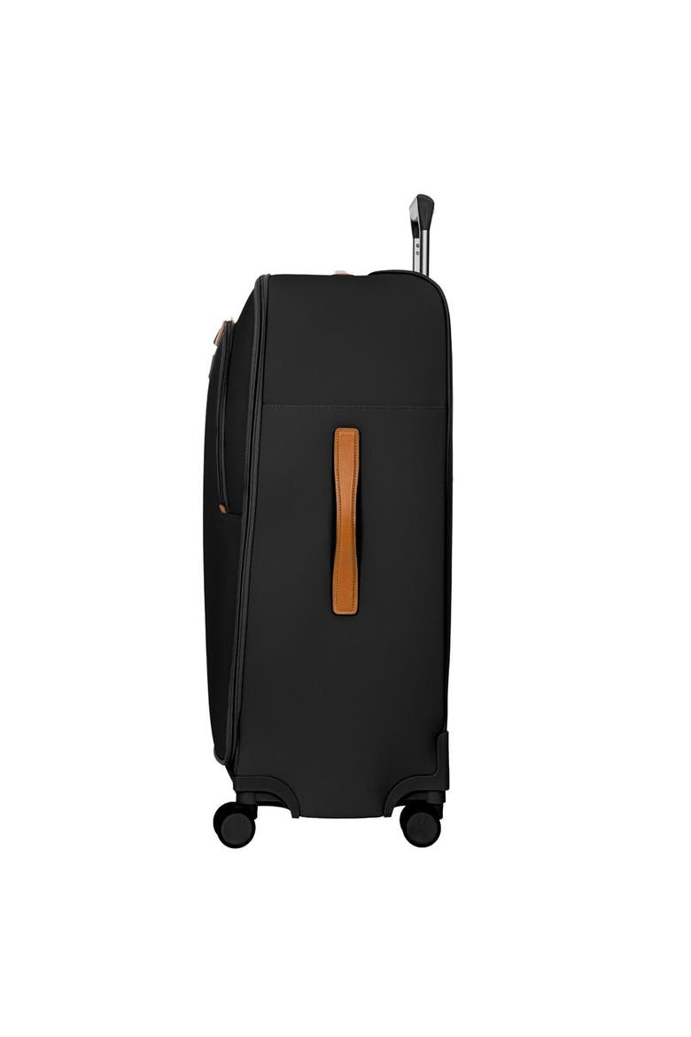 Firenze Softside 30" Large Checked Compound Spinner Luggage, Alternate, color, Black