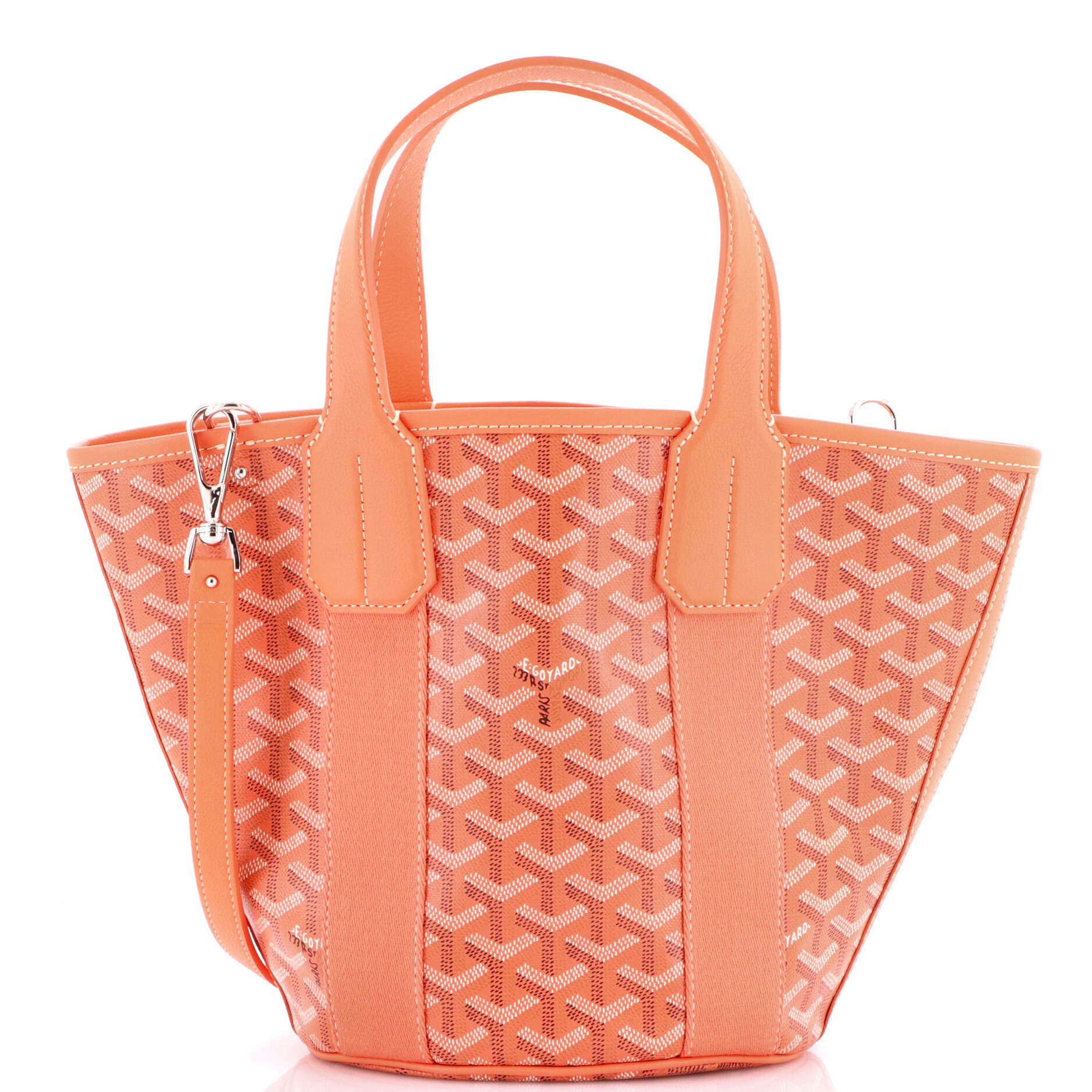 Pre-Owned Goyard Belharra Tote Coated Canvas PM, Main, color, Pink