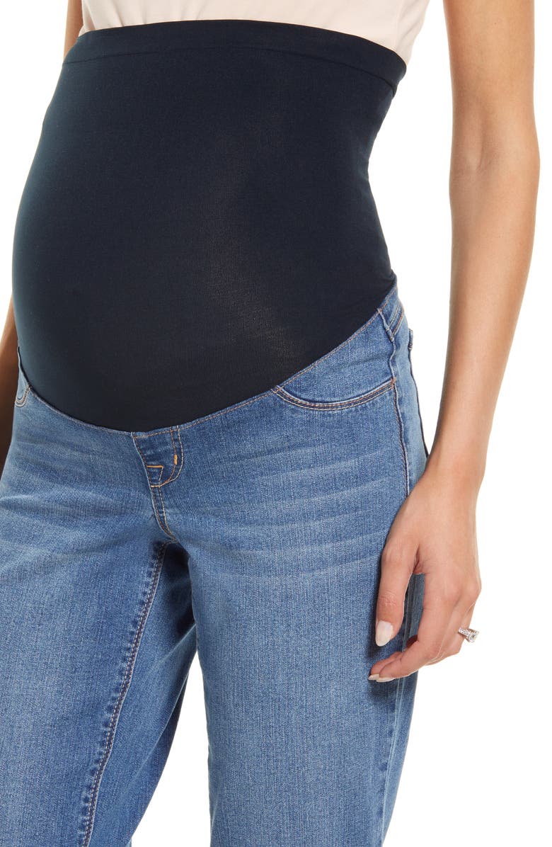 1822 Denim Re:Denim Over the Bump Ankle Straight Leg Maternity Jeans, Alternate, color, Nola