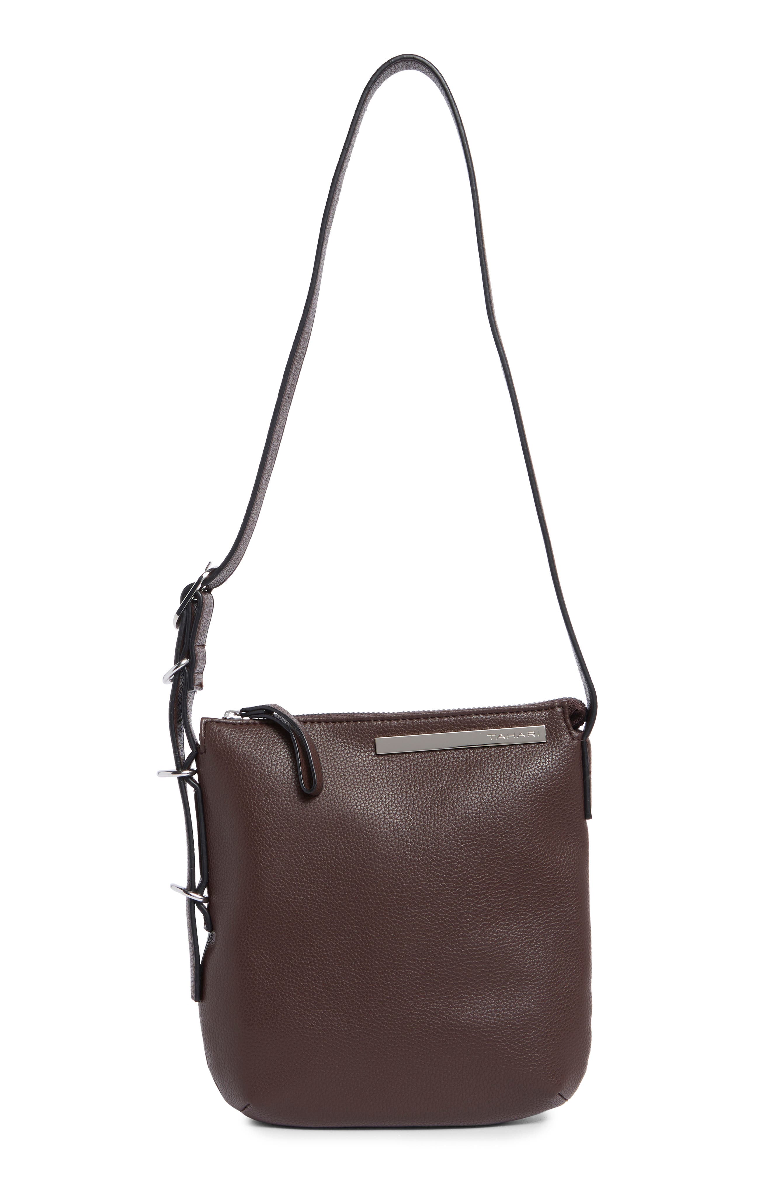 Tahari Monroe Top Zip Crossbody Bag, Main, color, 