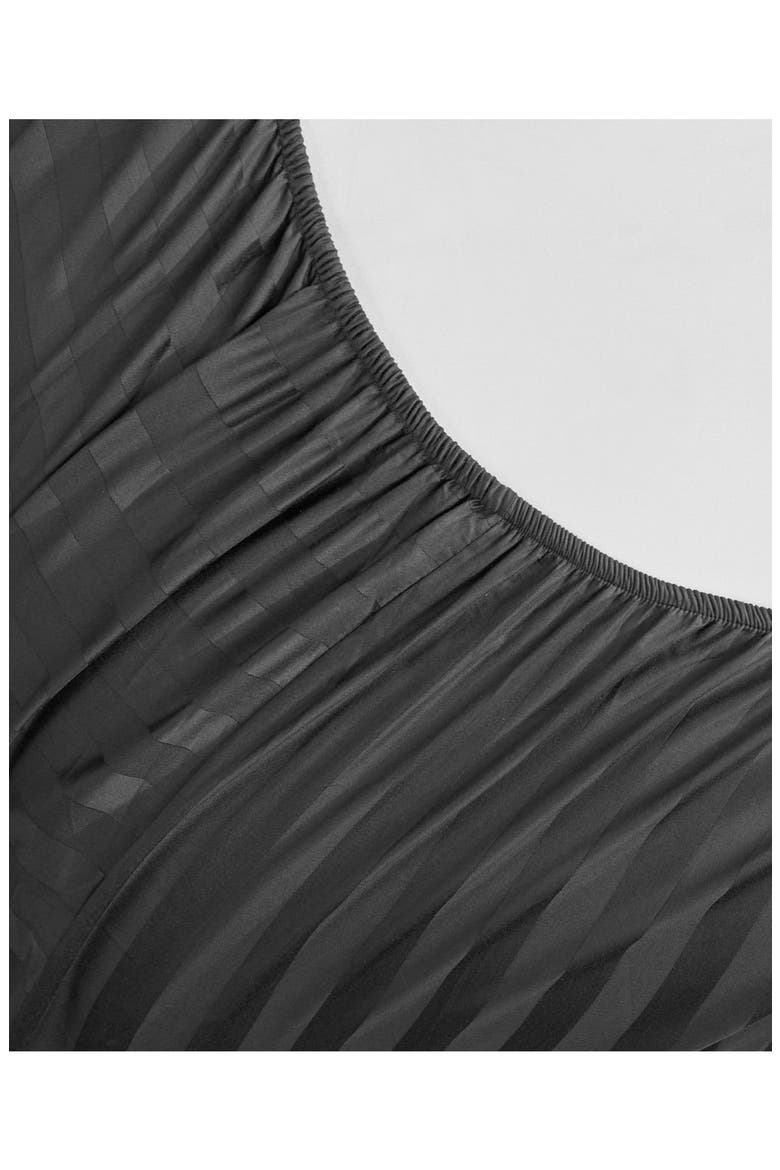 Regal Dreams 300 Thread Count Sateen Sheet Set., Alternate, color, JET BLACK
