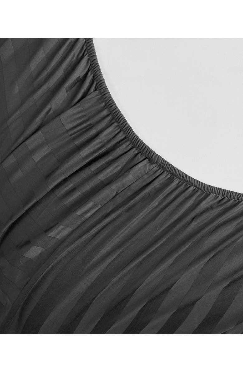 The Sheet Lab Regal Dreams 300 Thread Count Sateen Sheet Set., Alternate, color, Jet Black