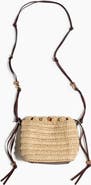 H&M Bead-detail Straw Crossbody Bag