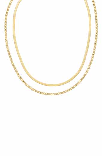 Layered 18k Gold Plate Necklace