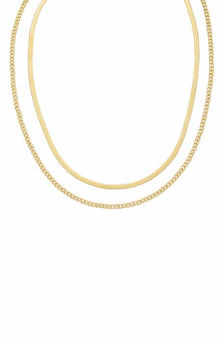 Layered 18k Gold Plate Necklace